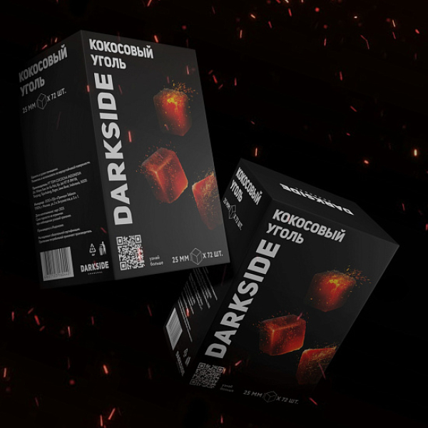 Уголь DARKSIDE CHARCOAL (BIG CUBE) 1KG 72 BRICKS в Магадане