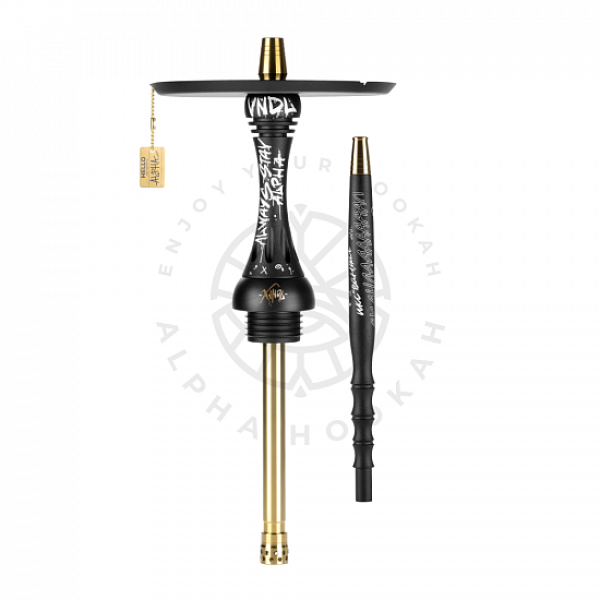 Кальян Alpha Hookah X VNDL Jet Black Чёрный (42 см) в Магадане