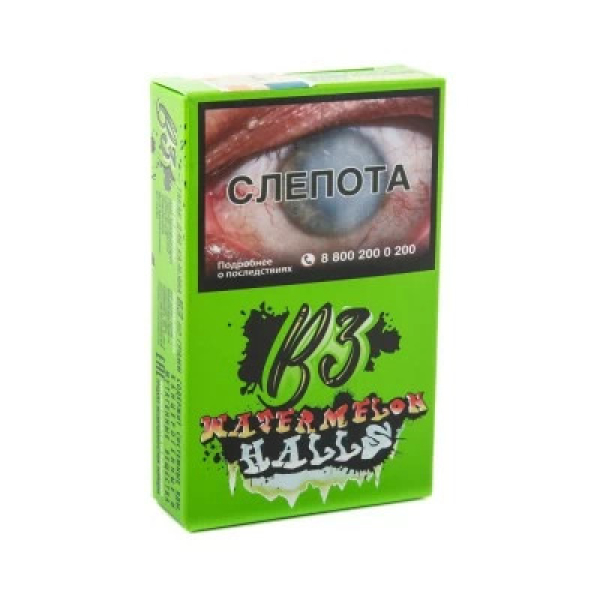 Табак B3 Watermelon Halls (Ледяной Арбуз и Дыня) 50 гр в Магадане
