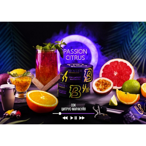 Табак Banger Passion Citrus 100 грамм в Магадане