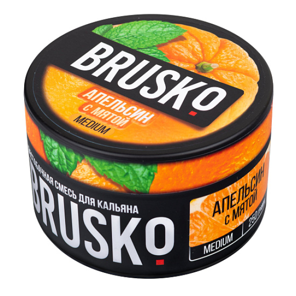 Смесь BRUSKO АПЕЛЬСИН С МЯТОЙ (MEDIUM) 250 гр в Магадане