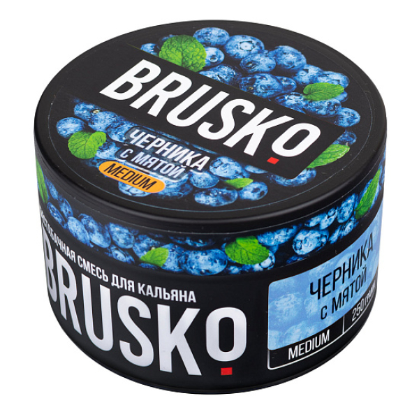 Смесь BRUSKO ЧЕРНИКА С МЯТОЙ (MEDIUM) 250 гр в Магадане