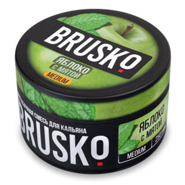 Смесь BRUSKO ЯБЛОКО С МЯТОЙ (MEDIUM) 250 гр в Магадане