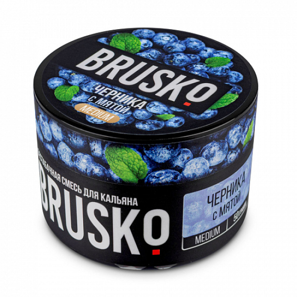 Смесь Brusko Medium Черника с мятой 50 грамм в Магадане