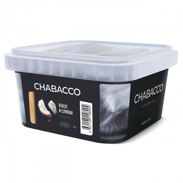 Смесь Chabacco Medium Creme De Coco (Кокос И Сливки) 200 гр в Магадане