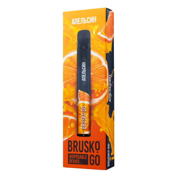 Одноразовая электронная сигарета Brusko Go Апельсин 800 затяжек в Магадане