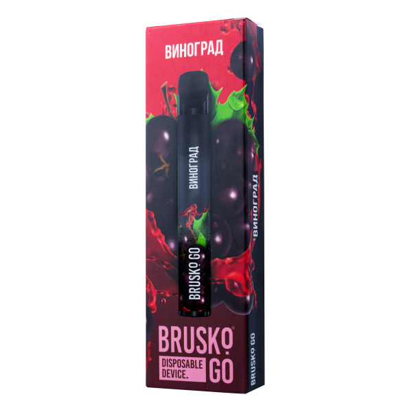 Одноразовая электронная сигарета Brusko Go Виноград 800 затяжек в Магадане