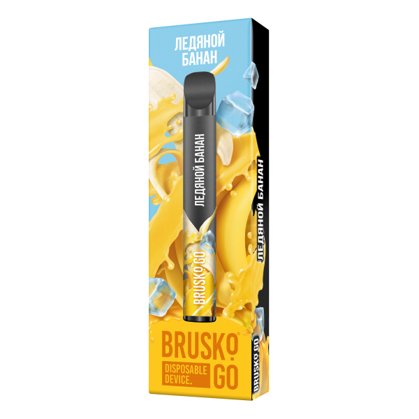 Одноразовая электронная сигарета Brusko Go Ледяной Банан 800 затяжек в Магадане