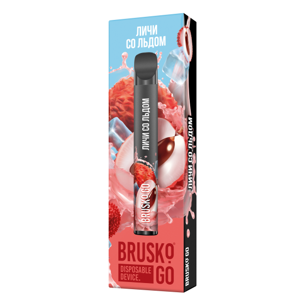 Одноразовая электронная сигарета Brusko Go Личи Со Льдом 800 затяжек в Магадане