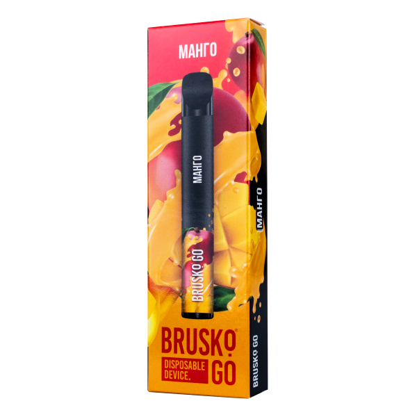 Одноразовая электронная сигарета Brusko Go Манго 800 затяжек в Магадане