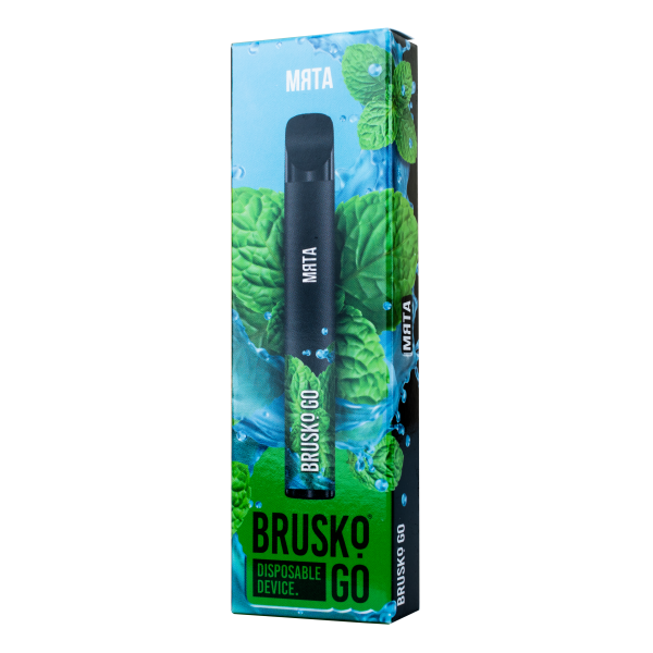 Одноразовая электронная сигарета Brusko Go Мята 800 затяжек в Магадане
