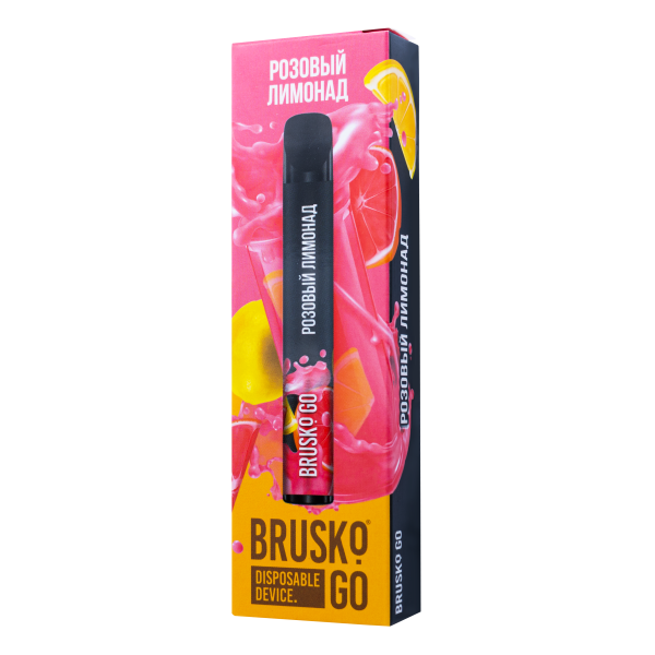 Одноразовая электронная сигарета Brusko Go Розовый Лимонад 800 затяжек в Магадане