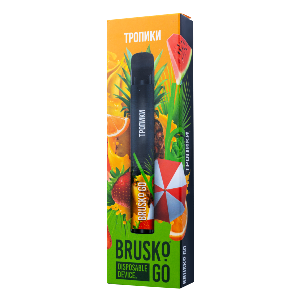 Одноразовая электронная сигарета Brusko Go Тропики 800 затяжек в Магадане