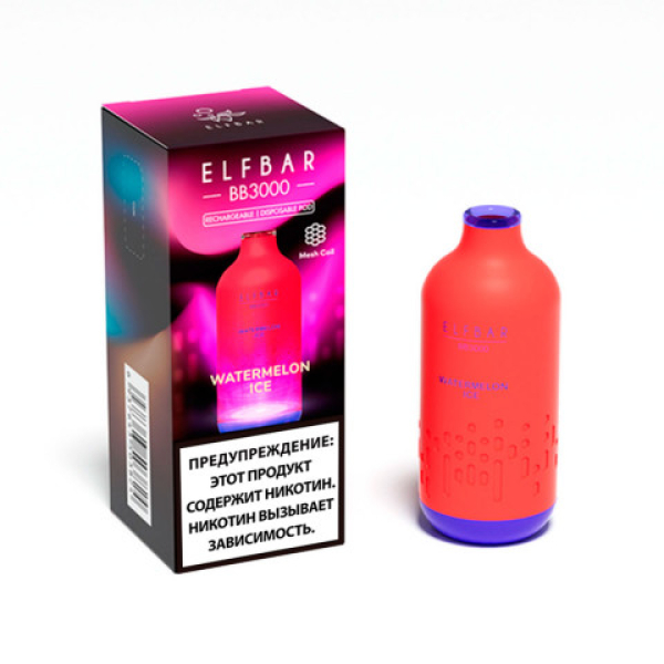 Elfbar BB3000 Арбузный лед, 3000 тяг в Магадане
