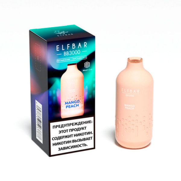 Elfbar BB3000 Манго персик, 3000 тяг в Магадане