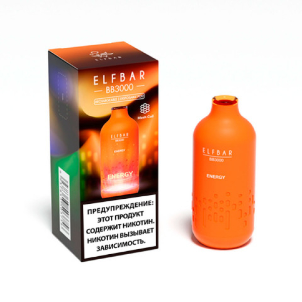 Elfbar BB3000 Энергетик, 3000 тяг в Магадане