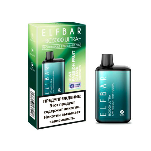 Elfbar BC5000 (Киви маракуйя гуава), 5000 тяг в Магадане