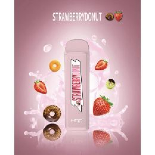 HQD MEGA Strawberry Donut (Клубничный Пончик), 1800 тяг в Магадане