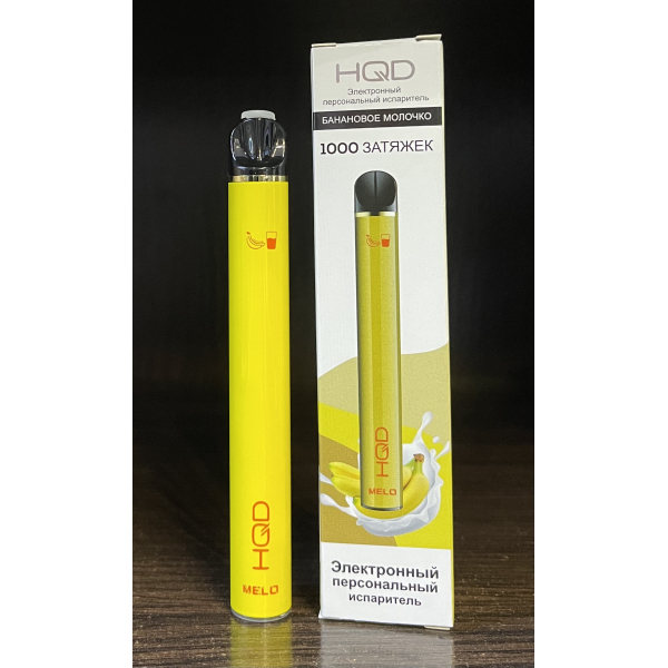 HQD melo banana milk (банановое молочко) 1000 затяжек в Магадане