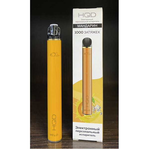 HQD melo tangerine (мандарин) 1000 затяжек в Магадане
