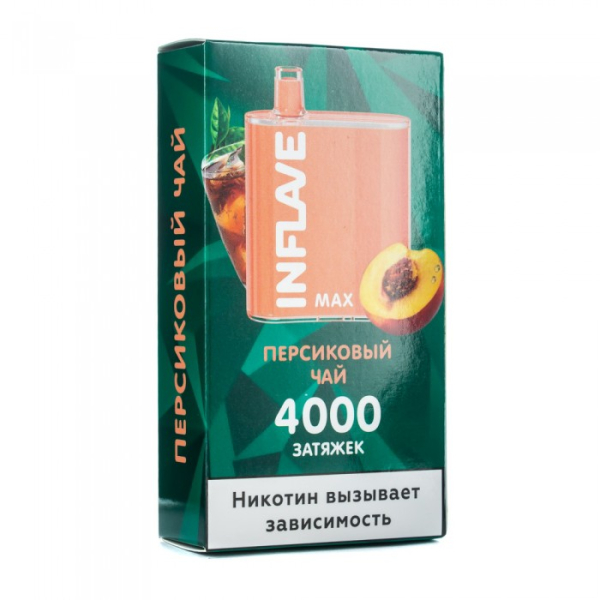 INFLAVE MAX Персиковый чай, 4000 тяг в Магадане