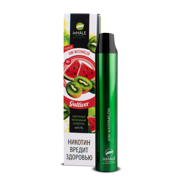 inHale Guliver Hard Kiwi Watermelon (Киви Арбуз) 1500 затяжек в Магадане
