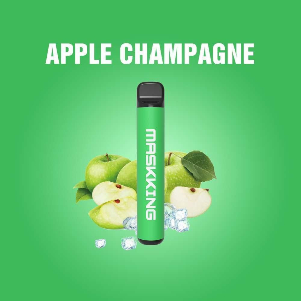 Одноразовая электронная сигарета Maskking High Pro Apple Champagne (Яблочное Шампанское) 1000 затяжек в Магадане