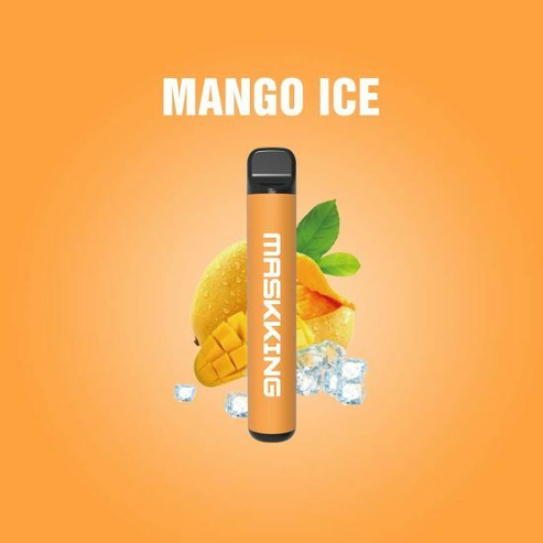 Одноразовая электронная сигарета Maskking High Pro Mango Ice (Манговый Лёд) 1000 затяжек в Магадане