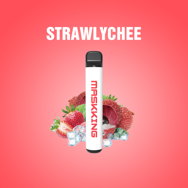 Одноразовая электронная сигарета Maskking High Pro Strawlychee (Клубника Личи) 1000 затяжек в Магадане