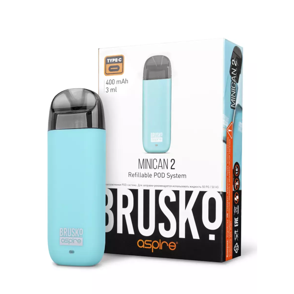 Brusko MINICAN 2 (400 мАч, Бирюзовый) в Магадане