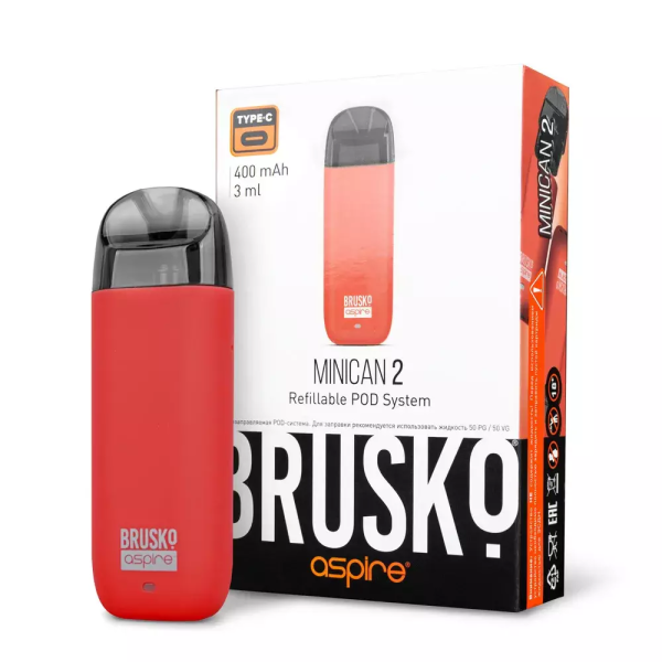 Brusko MINICAN 2 (400 мАч, Красный) в Магадане