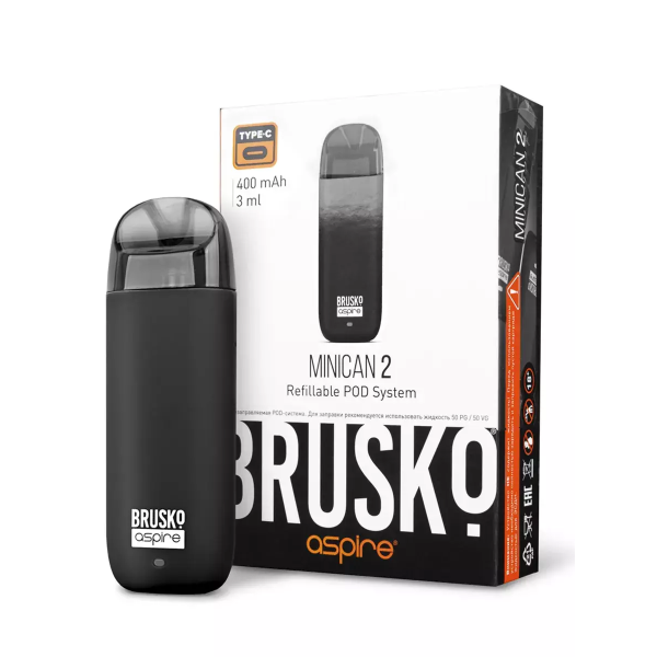 Brusko MINICAN 2 (400 мАч, Черный) в Магадане