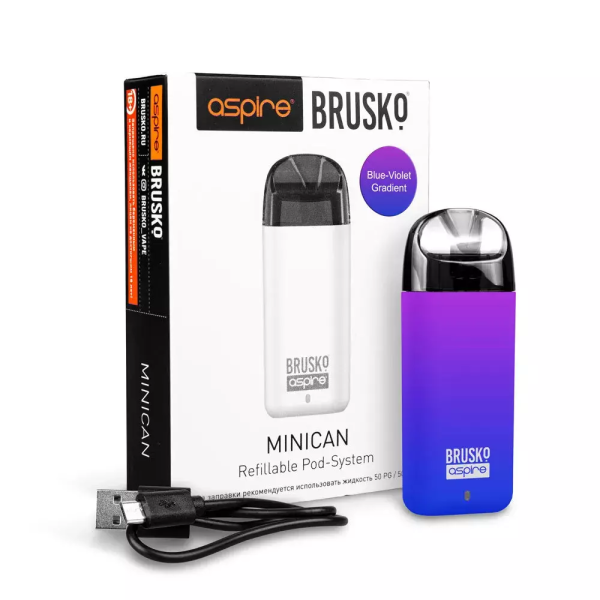 Brusko MINICAN (350 мАч, Синий,фиолетовый) в Магадане