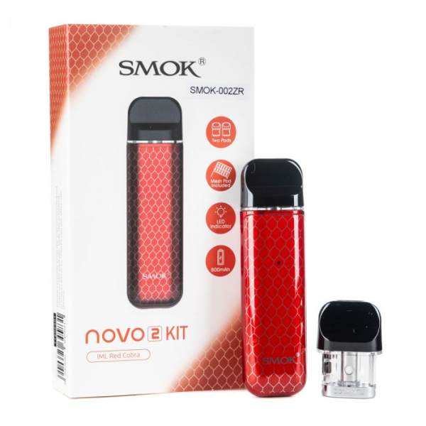 POD-система SMOK Novo 2 Pod 800 mAh Red Carbon в Магадане