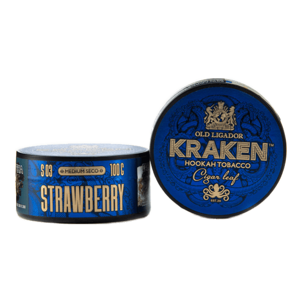 Табак Kraken Medium Seco Strawberr (Клубника) 100 гр в Магадане