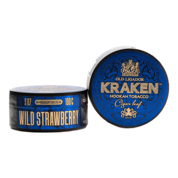 Табак Kraken Medium Seco wild strawberry (Земляника) 100 гр в Магадане
