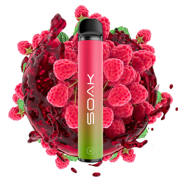 SOAK X Raspberry Soda (Малиновая газировка), 1500 тяг в Магадане