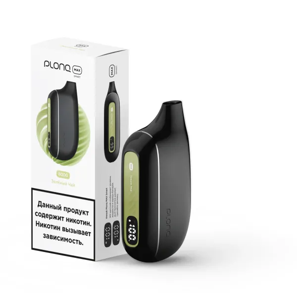 Plonq Max Smart Зеленый Чай (8000 Затяжек) 20 Мг в Магадане