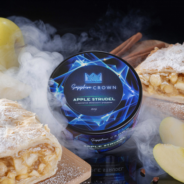 Табак Sapphire Crown Apple Strudel (Яблочный Штрудель) 100 гр в Магадане