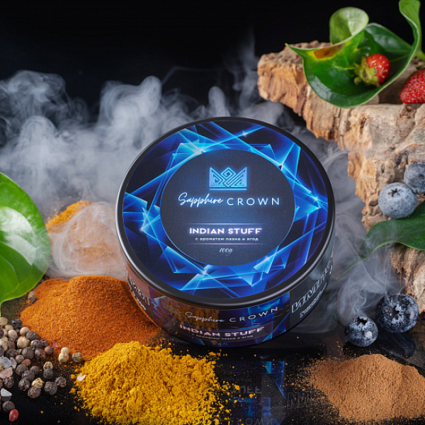 Табак Sapphire Crown Indian Stuff (Специи травянистость лесные ягоды) 100 гр в Магадане