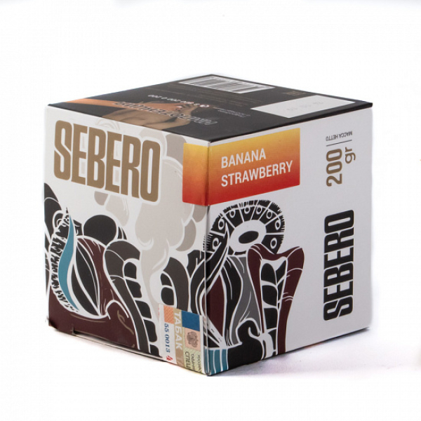 Табак SEBERO BANANA STRAWBERRY 200 грамм в Магадане