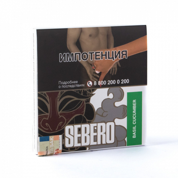 Табак SEBERO BASIL CUCUMBER 40 грамм в Магадане