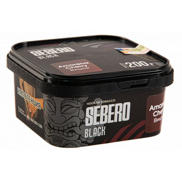 Табак SEBERO BLACK AMARENA CHERRY 200 гр в Магадане