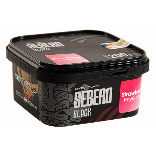 Табак SEBERO BLACK STRAWBERRY 200 гр в Магадане