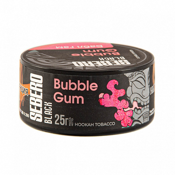Табак SEBERO BLACK BUBBLE GUM 25 гр в Магадане