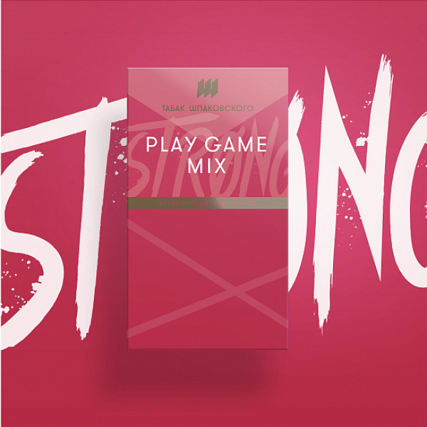 Табак Шпаковского Strong Play game mix (Апельсин Малина Холод) 40 гр в Магадане