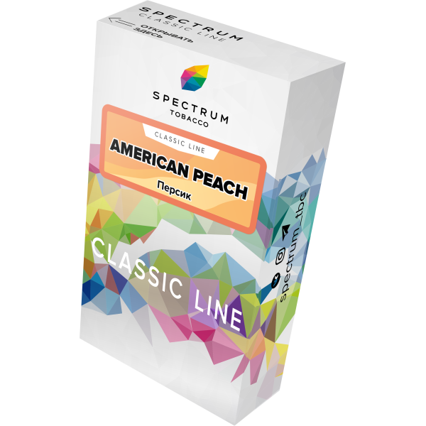 Табак Spectrum Classic american peach 40 грамм в Магадане
