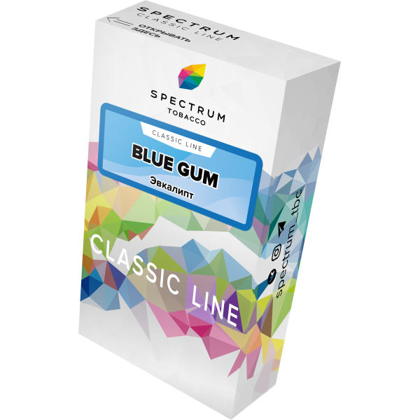 Табак Spectrum Classic blue gum 40 грамм в Магадане