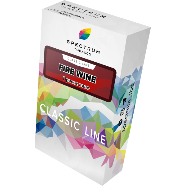 Табак Spectrum Classic fire wine 40 грамм в Магадане