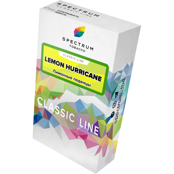 Табак Spectrum Classic lemon hurricane 40 грамм в Магадане